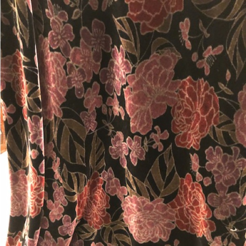 Long skirt A line flowers in two tones